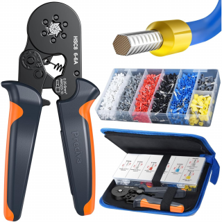 Preciva Ferrule Crimping Tool Kit with 1900PCS Wire Connectors